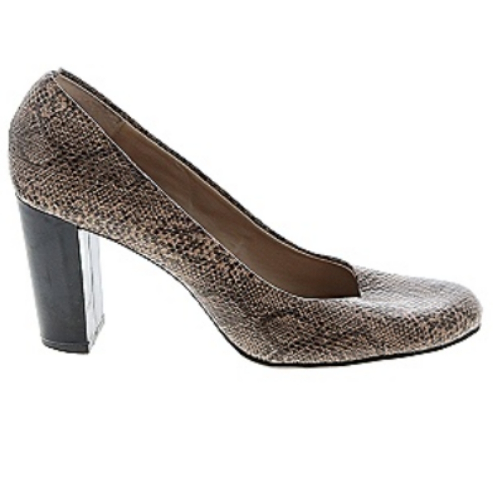 Bandolino snake print chunky heel